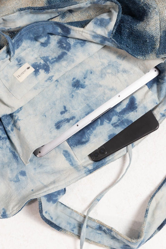 Sac à mains Maxi Shopper - Au Chanvre sauvage de l’Himalaya fait main au Népal