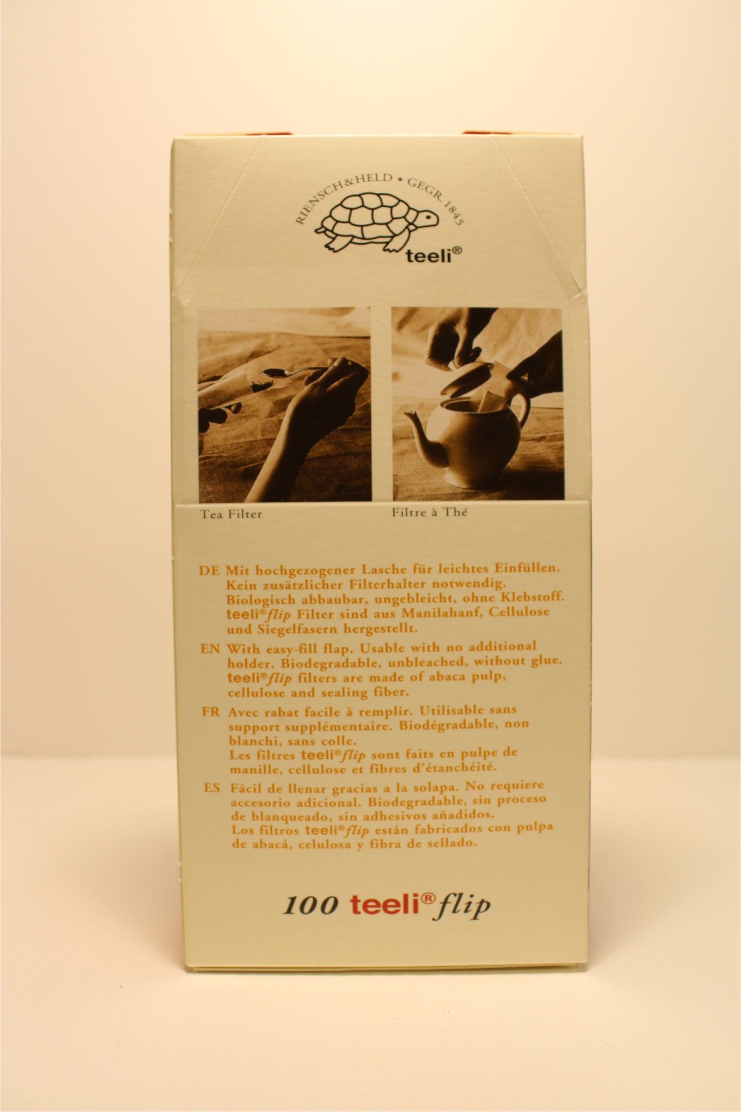 Filtre(s) à thés en boîte, papier non blanchi – Made in pas la France, à côté